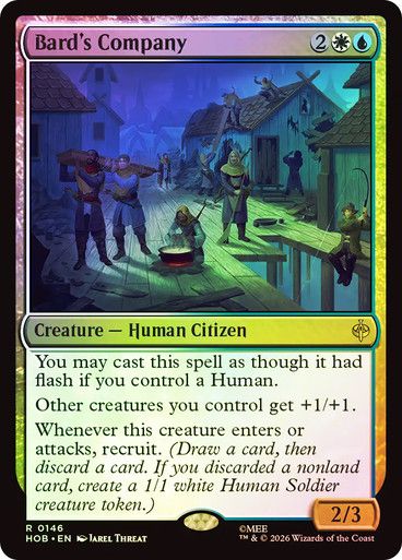 Magic the Gathering The Bard's Company Foil The Hobbit Greenhills