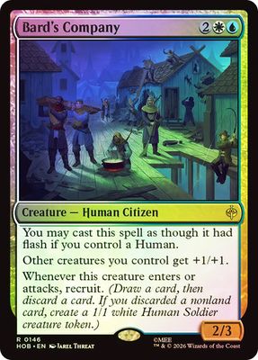 Magic the Gathering The Bard's Company Foil The Hobbit Greenhills