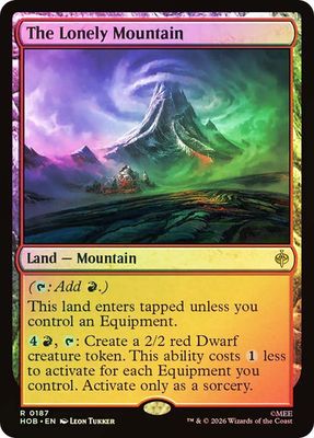 Magic the Gathering The Lonely Mountain Borderless The Hobbit Fisher Mall