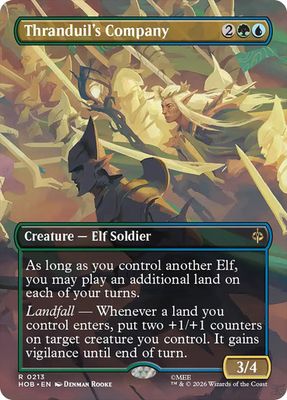 Magic the Gathering Thranduil's Company Borderless The Hobbit Greenhills