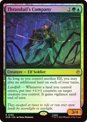 Magic the Gathering Thranduil's Company Foil The Hobbit Fisher Mall