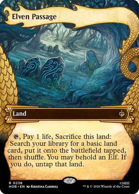 Magic the Gathering Elven Passage Borderless The Hobbit Glorietta 2
