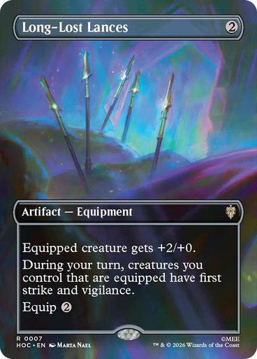 Magic the Gathering Long Lost Lances Borderless The Hobbit Commander Festival Mall