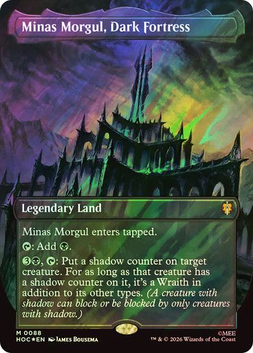 Magic the Gathering Minas Morgul, Dark Fortress Surge Foil The Hobbit Commander Festival Mall