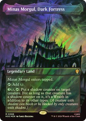 Magic the Gathering Minas Morgul, Dark Fortress Surge Foil The Hobbit Commander Festival Mall