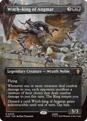 Magic the Gathering Witch-King of Angmar Borderless The Hobbit Commander Festival Mall