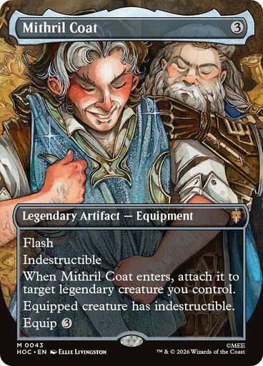 Magic the Gathering Mithril Coat Borderless The Hobbit Commander Festival Mall