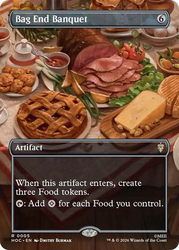 Magic the Gathering Bag End Banquet Borderless The Hobbit Commander Festival Mall