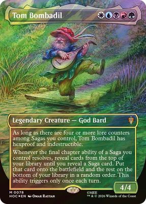 Magic the Gathering Tom Bombadil Borderless Surge Foil The Hobbit Commander Festival Mall