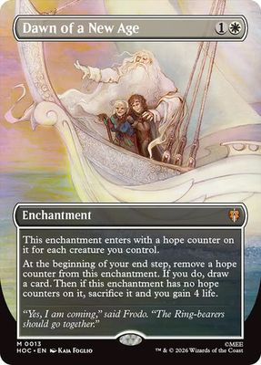 Magic the Gathering Dawn of a New Age Borderless The Hobbit Commander Festival Mall