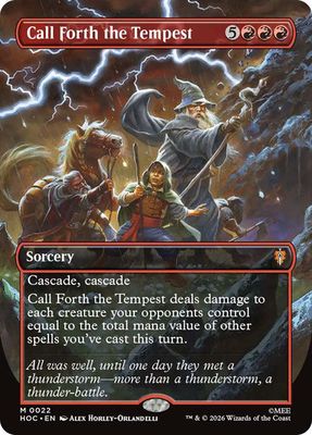 Magic the Gathering Call Forth the Tempest Borderless The Hobbit Commander Festival Mall