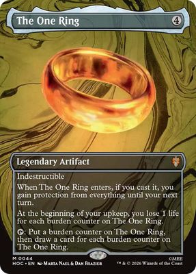 Magic the Gathering The One Ring Borderless The Hobbit Commander Festival Mall