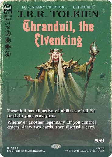 Magic the Gathering Thranduil, the Elvenking Borderless The Hobbit Greenhills