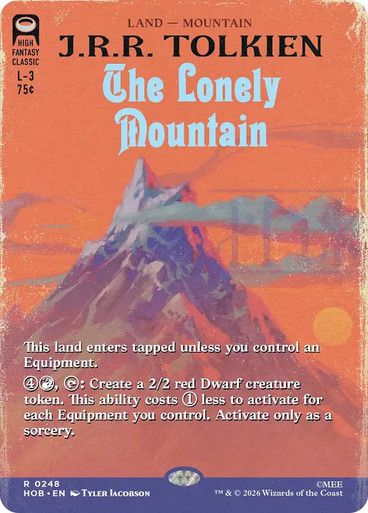 Magic the Gathering The Lonely Mountain Borderless The Hobbit Glorietta 2