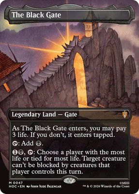 Magic the Gathering The Black Gate Borderless The Hobbit Commander Festival Mall