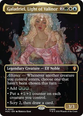Magic the Gathering Galadriel, Light of Valinor Borderless The Hobbit Commander Festival Mall