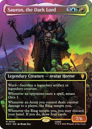 Magic the Gathering Sauron, The Dark Lord Foil The Hobbit Commander Online
