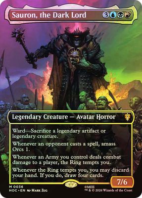 Magic the Gathering Sauron, The Dark Lord Foil The Hobbit Commander Online