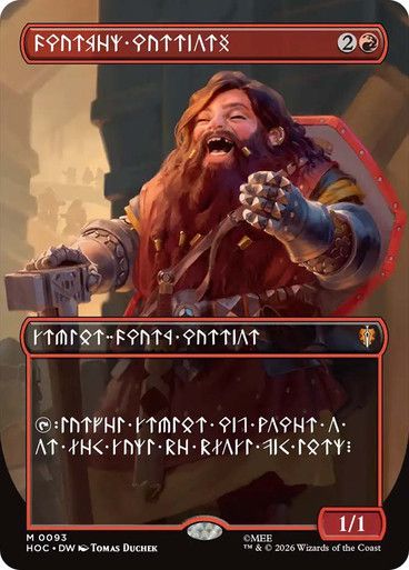 Magic the Gathering Dwarven Warriors Dwarven Language The Hobbit Commander Online