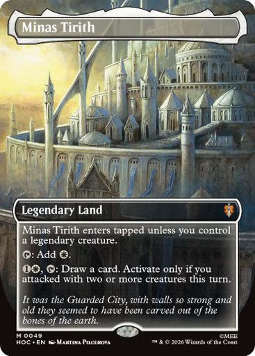 Magic the Gathering Minas Tirith Borderless The Hobbit Commander Online