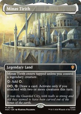 Magic the Gathering Minas Tirith Borderless The Hobbit Commander Online