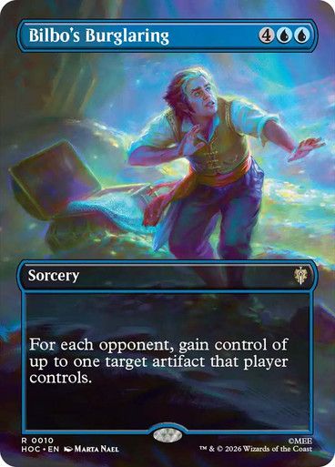 Magic the Gathering Bilbo's Burglaring Borderless The Hobbit Commander Online