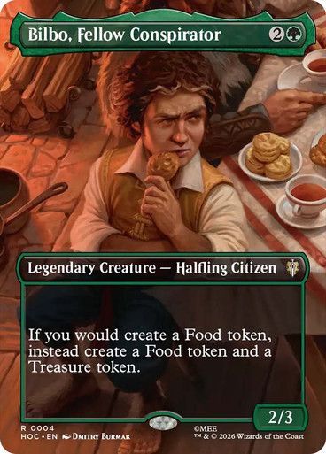 Magic the Gathering Bilbo, Fellow Conspirator Borderless The Hobbit Commander Online