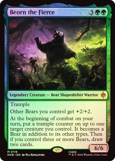 Magic the Gathering Beorn the Fierce Foil The Hobbit Online