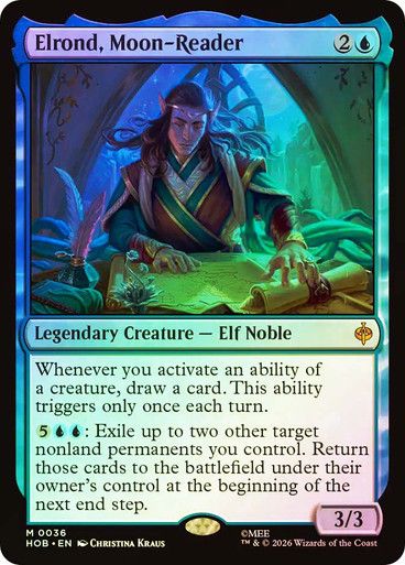 Magic the Gathering Elrond, Moon-Reader Foil The Hobbit Online