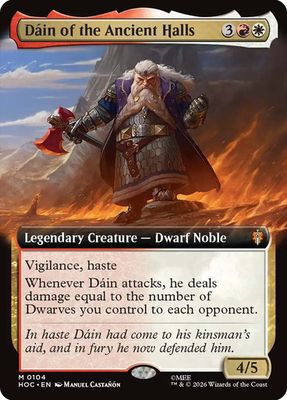 Magic the Gathering Dain of the Ancient Halls Extended Art The Hobbit Commander Online