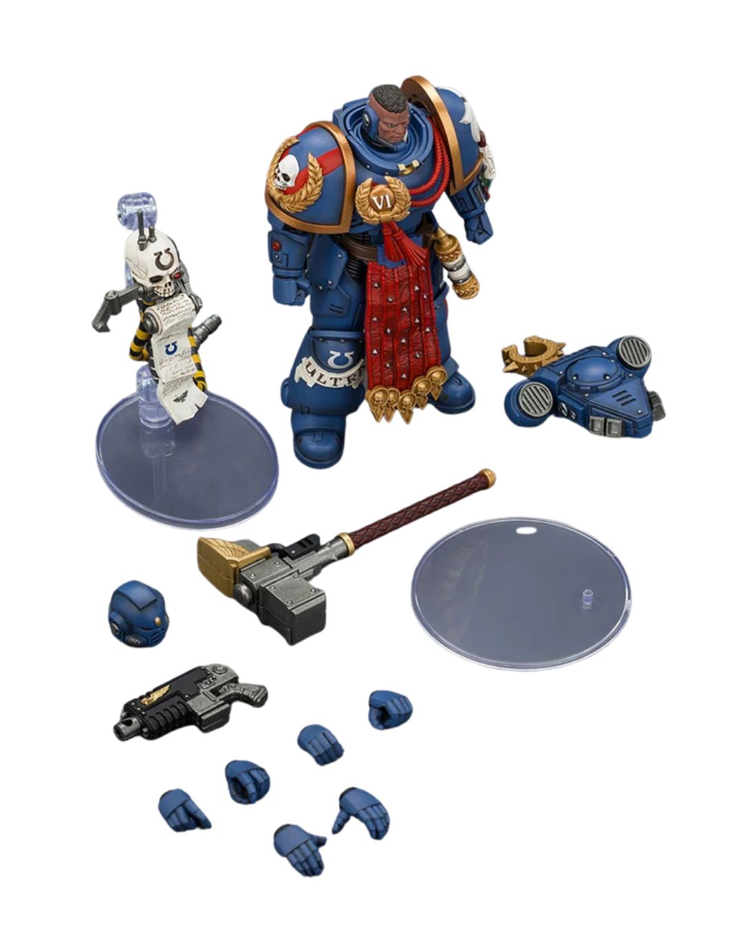PRE-ORDER Joy Toy Warhammer 40k Ultramarines Ferren Areios with Thunder Hammer and Bolt Pistol