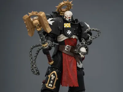 PRE-ORDER Joy Toy Warhammer 40k Black Templars Execrator 2 with Crozius Arcanum and Absolvor Bolt Pistol