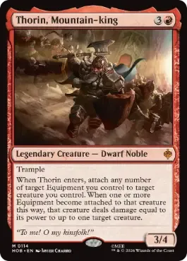 Magic the Gathering Thorin, Mountain King The Hobbit Online