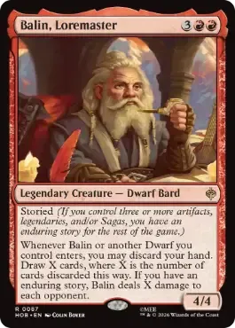 Magic the Gathering Balin, Loremaster The Hobbit Online