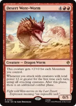 Magic the Gathering Desert Were-Worm The Hobbit Online