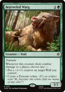 Magic the Gathering Bejeweled Warg The Hobbit Online
