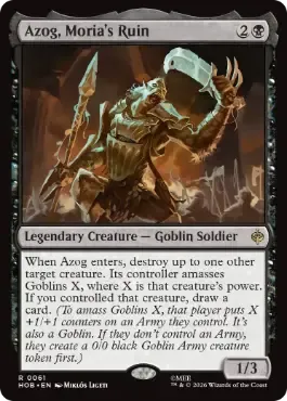 Magic the Gathering Azog, Moria's Ruin The Hobbit Online