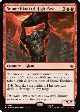 Magic the Gathering Stone-Giant of High Pass The Hobbit Online