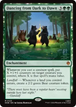 Magic the Gathering Dancing From Dark to Dawn Foil The Hobbit Online