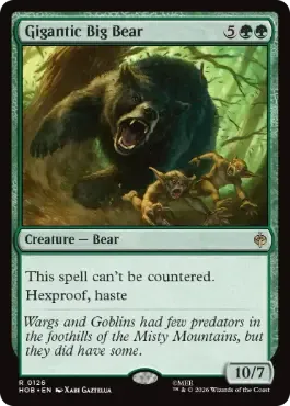 Magic the Gathering Gigantic Big Bear The Hobbit Online
