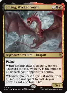 Magic the Gathering Smaug, Wicked Worm The Hobbit Online