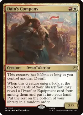 Magic the Gathering Dain's Company The Hobbit Online