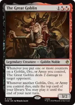Magic the Gathering The Great Goblin The Hobbit Online