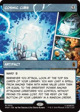 Magic the Gathering Cosmic Cube Borderless #312 Marvel Super Heroes Online