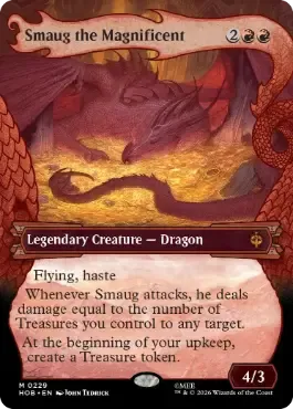 Magic the Gathering Smaug the Magnificent Borderless The Hobbit Online