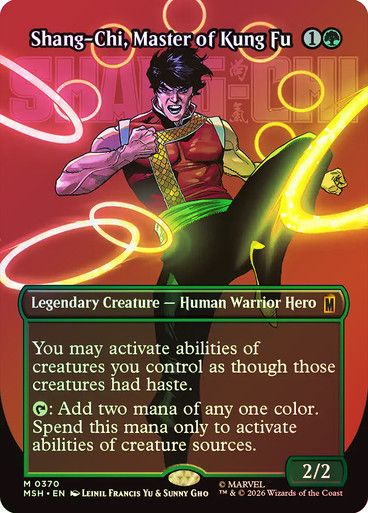 Magic the Gathering Shang-Chi, Master of Kung Fu Borderless Foil #370 Marvel Super Heroes Online