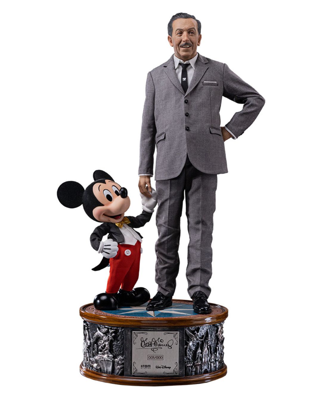 PRE-ORDER Iron Studios Walt Disney &amp; Mickey Mouse - Disney Classics - Legacy Replica 1/4