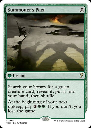 Magic the Gathering Summoner's Pact Mystery Booster 2 Glorietta 2