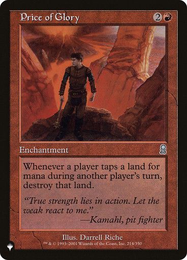 Magic the Gathering Price of Glory The List Glorietta 2
