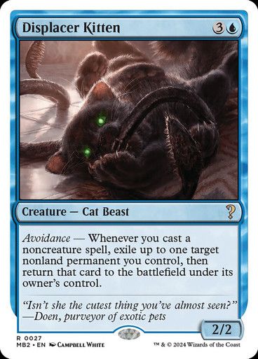 Magic the Gathering Displacer Kitten Mystery Booster 2 Glorietta 2